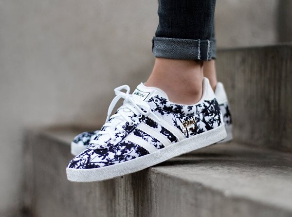 adidas gazelle femme fleur